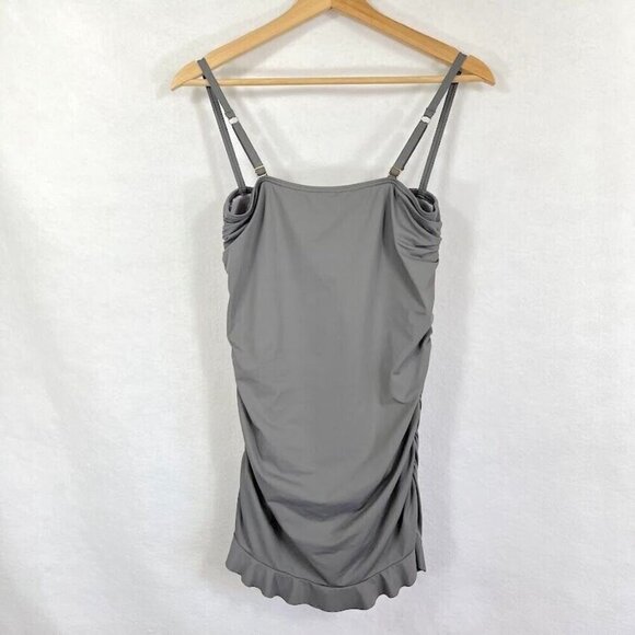 Tommy Bahama Twist Front Swimsuit Dress Modest Vacation Beach Summer Size 12 - Picture 6 of 8